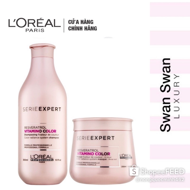 Bộ Chăm Sóc Tóc Nhuộm Loreal Paris Vitamino Color 100ml