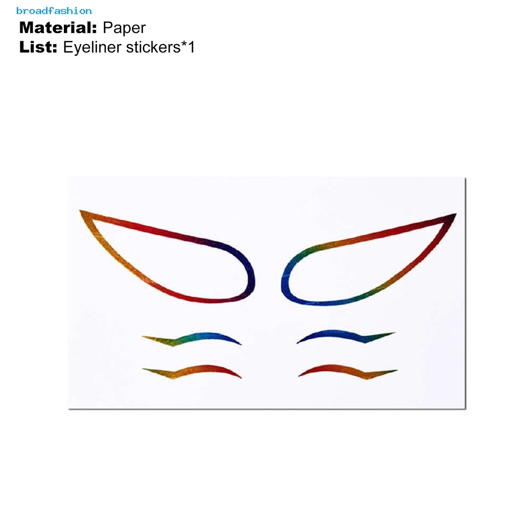 (Hàng Mới Về) Miếng Dán Kẻ Mắt Kim Tuyến Lấp Lánh Trang Điểm Nhanh Chóng Cho Nữ | BigBuy360 - bigbuy360.vn