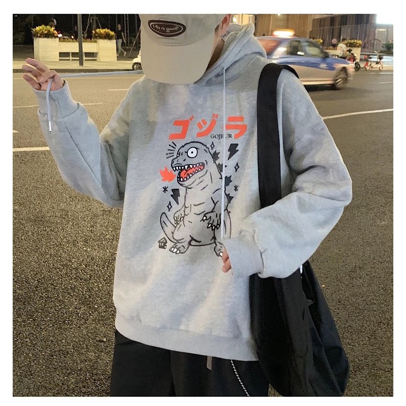 Áo Hoodie Nam Nữ Kích thước từ 40 tới 75kg In hình Rồng Khủng Long Kisumo chất nỉ bông ấm dày dặn | BigBuy360 - bigbuy360.vn