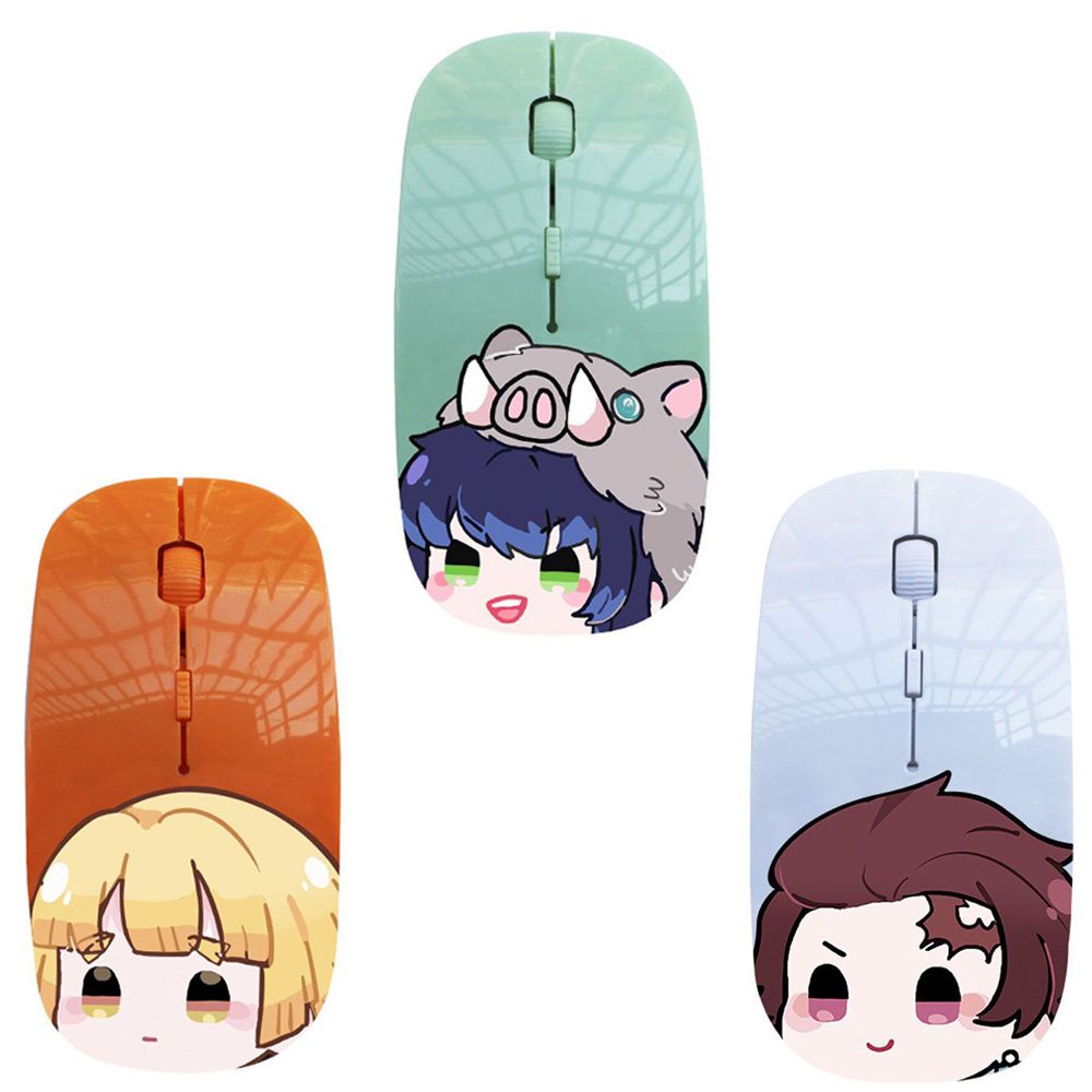 Chuột không dây Họa Tiết Hoạt Hình 3d Dễ Thương Bắt Mắt