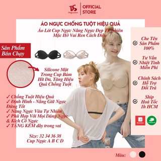 [Siêu Phẩm] Áo Ngực Chống Tuột Hiệu Quả, Áo Lót Cup Ngực Không Dây Nâng Ngực Đẹp Mặc Hở Vai Thiết Kế Ren Cách Điệu