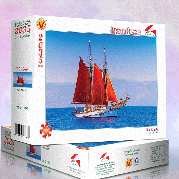 Tranh xếp hình Jigsaw Puzzle giải tỏa stress Tia Sáng 2035 mảnh - RA KHƠI - MSP: 2035-006