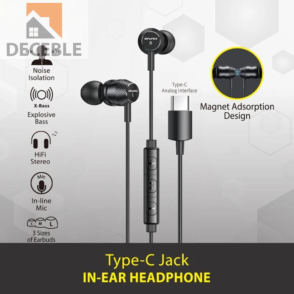 Tai Nghe Nhét Tai Awei Tc-5 Âm Thanh Hifi Sống Động Chất Lượng Cao | BigBuy360 - bigbuy360.vn
