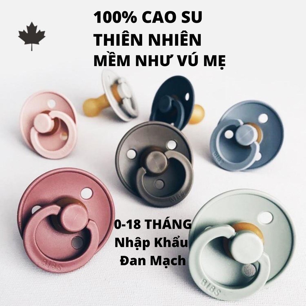 Ti Giả BIBS Đan Mạch Chính Hãng Cho Bé ( Kèm nắp Trứng )