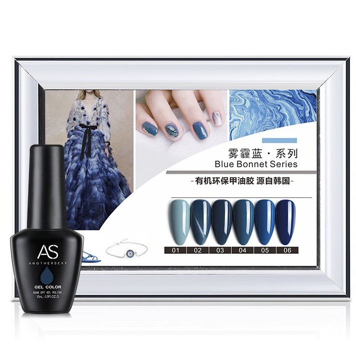 Sơn gel AS - màu xanh biển mã ML