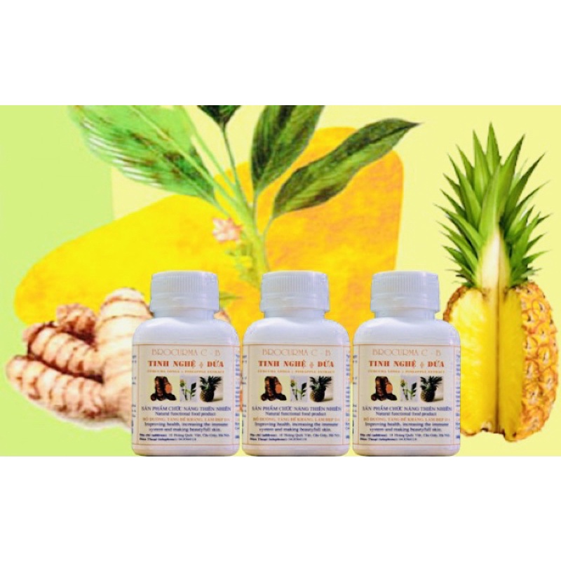 Tinh nghệ và enzime Dứa Brocurma C-B Viện Hàn lâm KH&CN Việt Nam