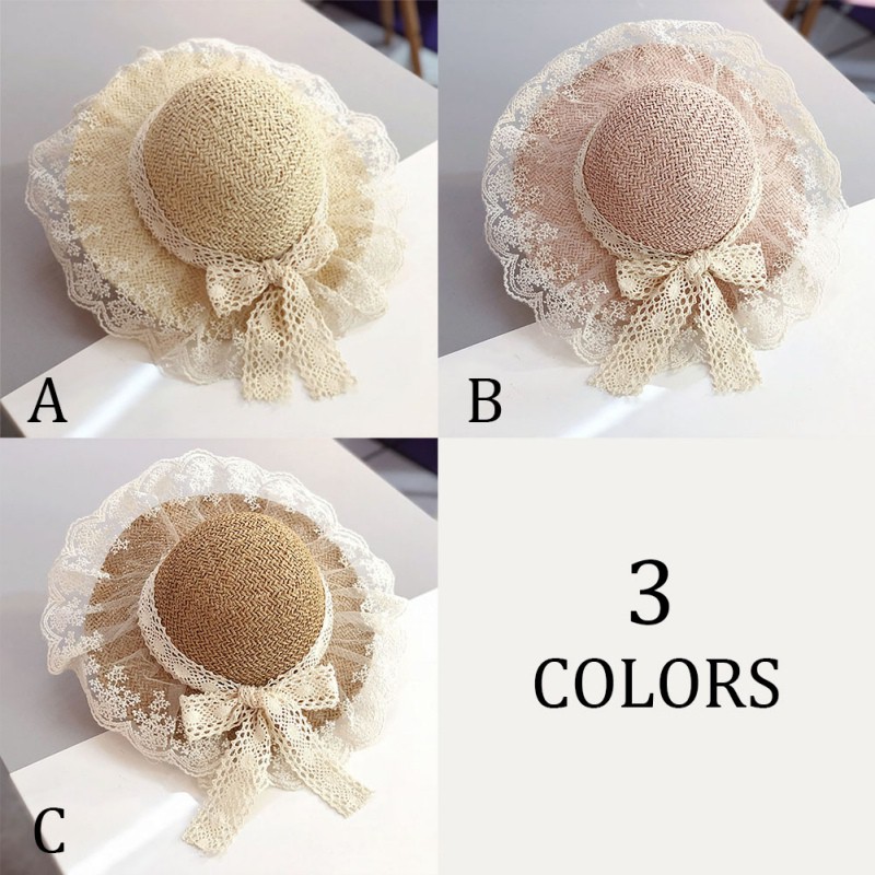 Nón Vành Đính Hoa Xinh Xắn Cho Bé Gái