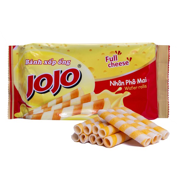 BÁNH XỐP ỐNG JOJO NHÂN PHÔ MAI 125G