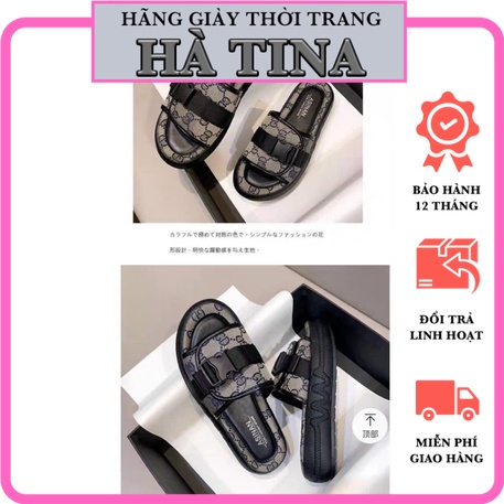 dép bánh mì đế 4cm siêu nhẹ màu đen gucc.cci ( ảnh thật - hàng sẵn -rẻ vô địch )4cm