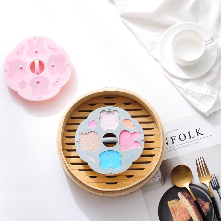 Khuôn hấp bánh silicon,làm bánh silicon có nắp