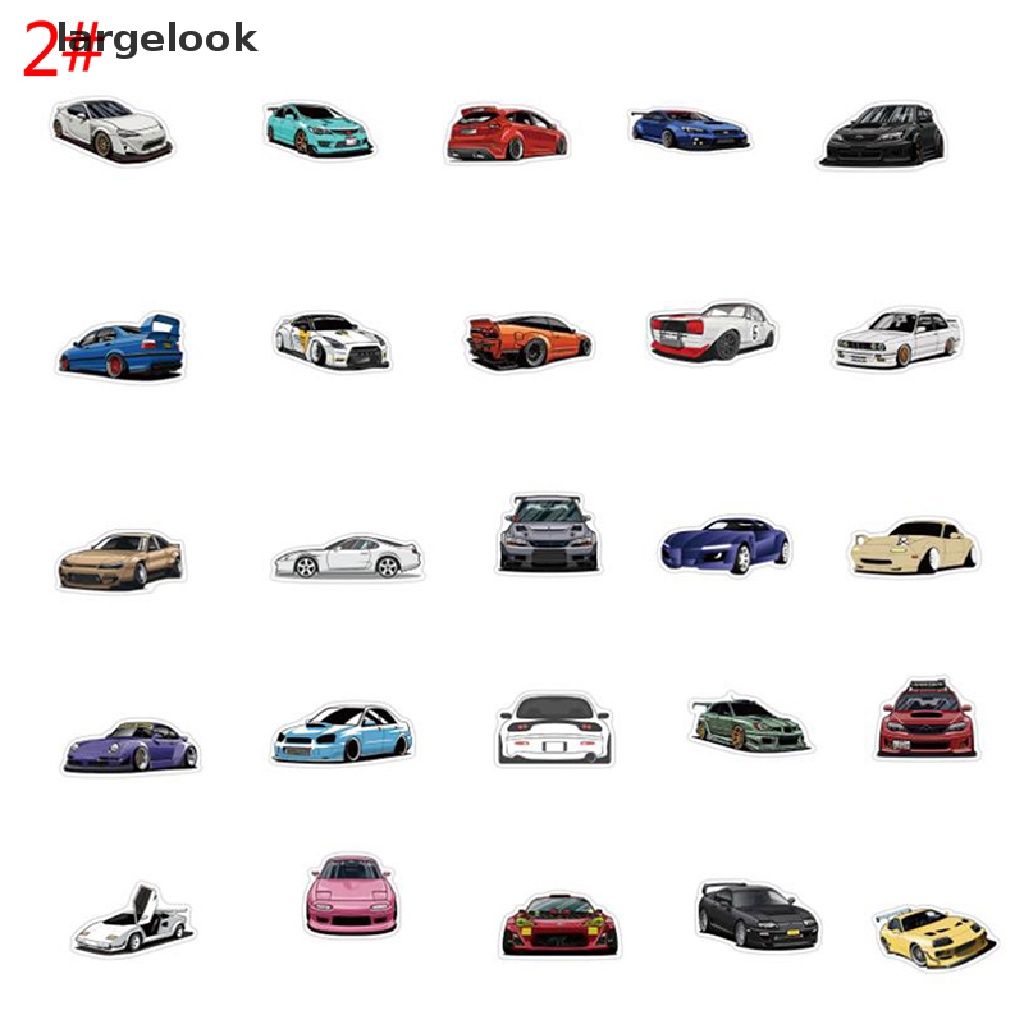 50 miếng dán hình graffiti trang trí cho xe hơi / ván trượt / guitar