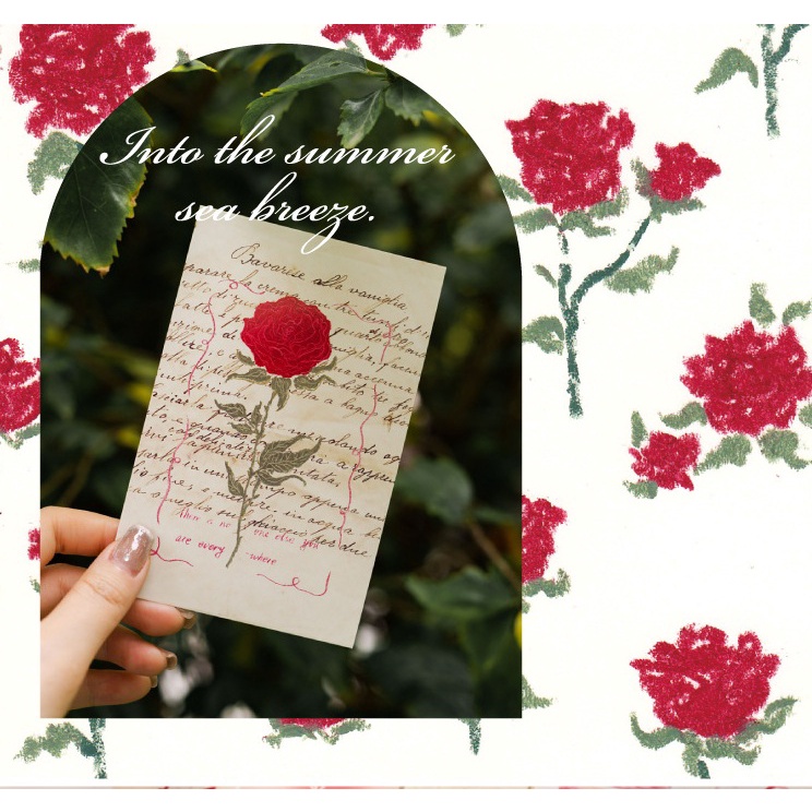 Postcard, thiệp chức mừng hoa hồng