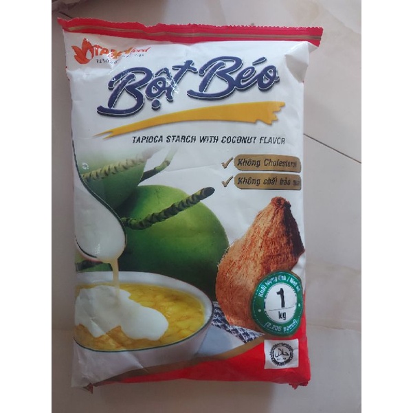 Bột béo Tài Ký chiết lẻ 50g 🥥 Bột béo làm kem, bánh mì, các món chè