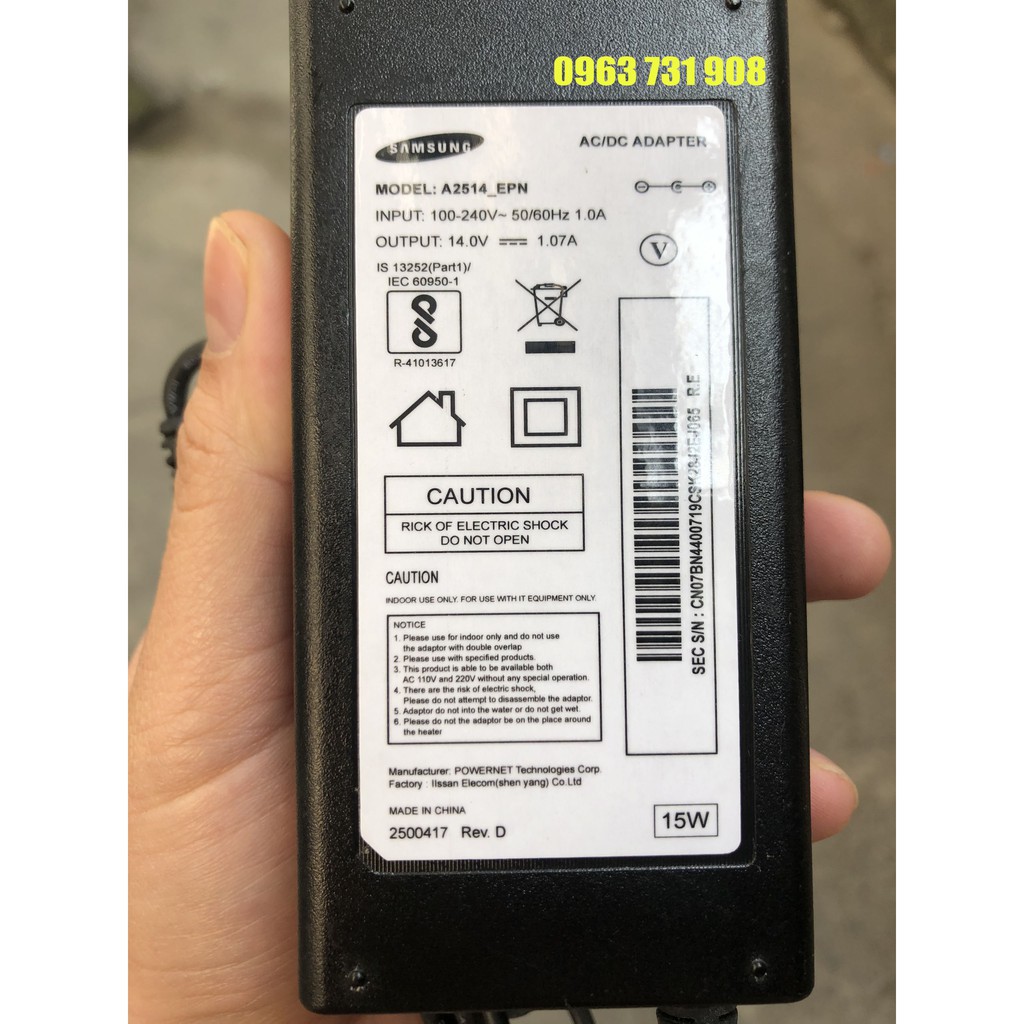 Bán cục nguồn màn hình Samsung 14v 1.07a LS19C