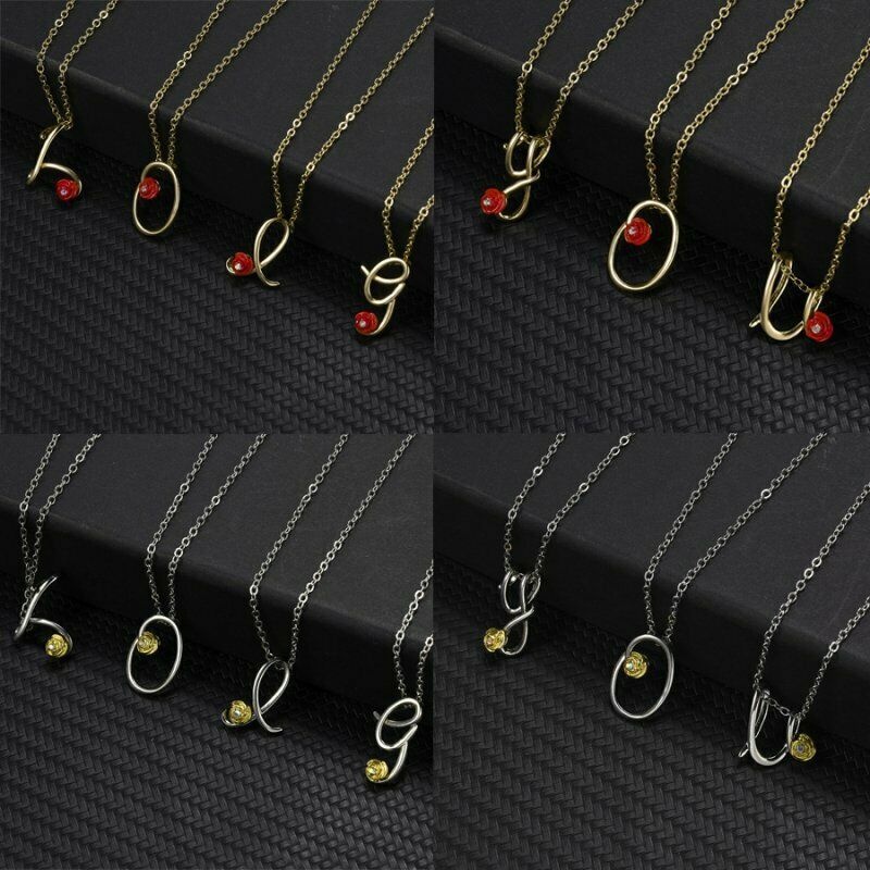 Vòng cổ Mặt 26 Chữ Cái Đính Đá Thời Trang