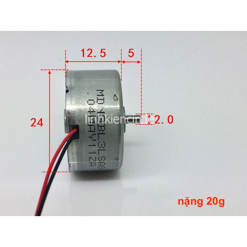 Motor mini 300 mới 100% của Minebea chất lượng cao 3V - 12V Tốc độ 4050 - 14500 RPM - LK0348