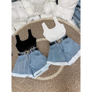 [Ảnh thật] Short jean giả váy siêu hot