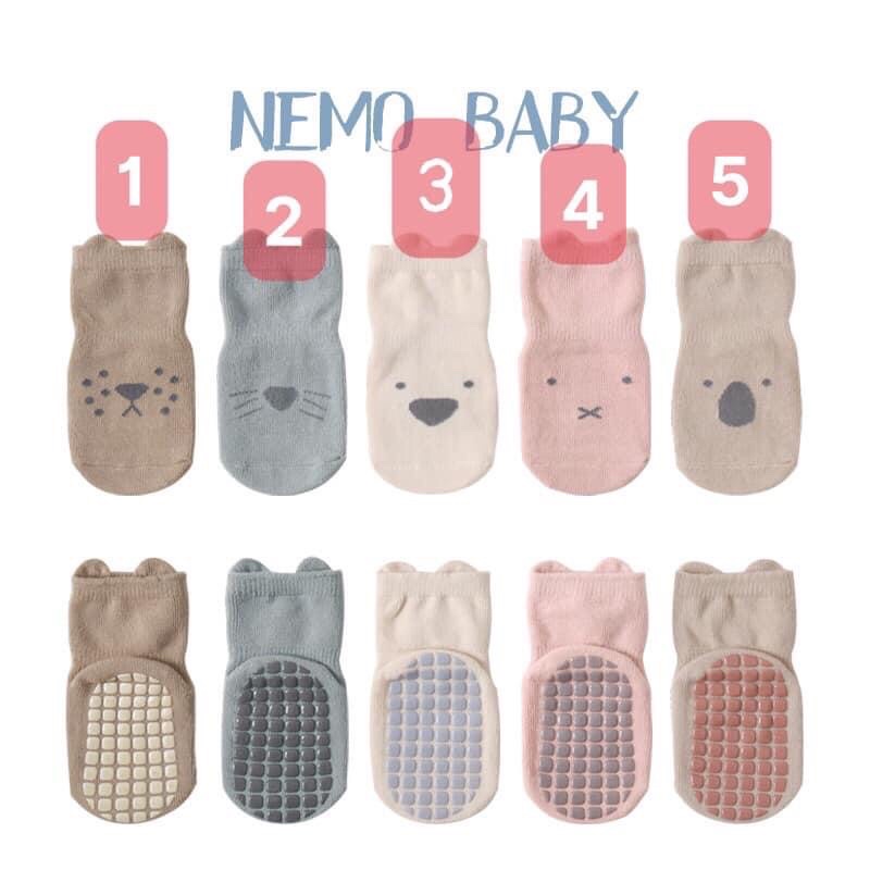 Tất cổ cao chống trơn trượt hãng Nemo Baby cho bé 0-5 tuổi