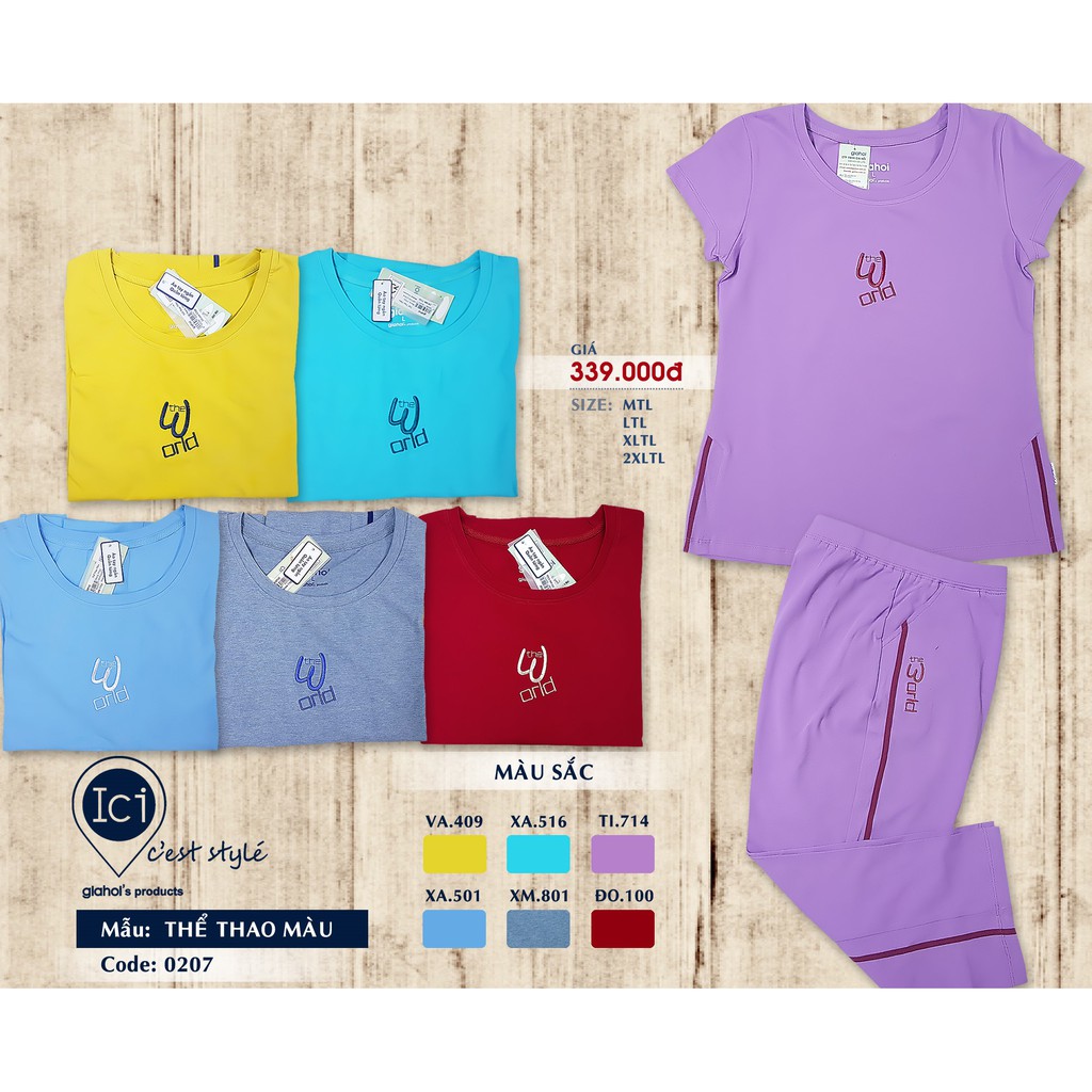 Bộ Lửng Mặc Nhà Thể Thao Màu Gia Hồi HOT M-2XL
