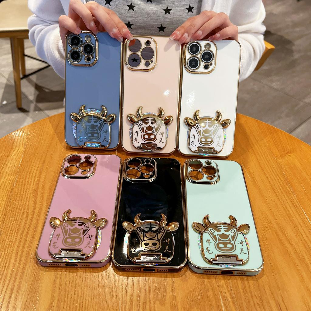 Ốp Điện Thoại Có Giá Đỡ Nam Châm 6d Cho iPhone 6 + 6s + 7 + 8 + xs max xr 11 pro max 12 pro max Niu 13 pro max 14 + 14