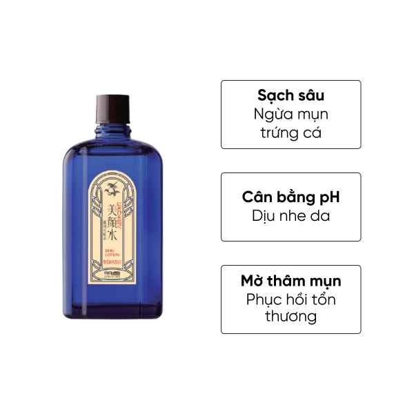 Nước Hoa Hồng Cân Bằng Da hỗ trợ Mụn Bigansui Meishoku Nhật Bản 90ml