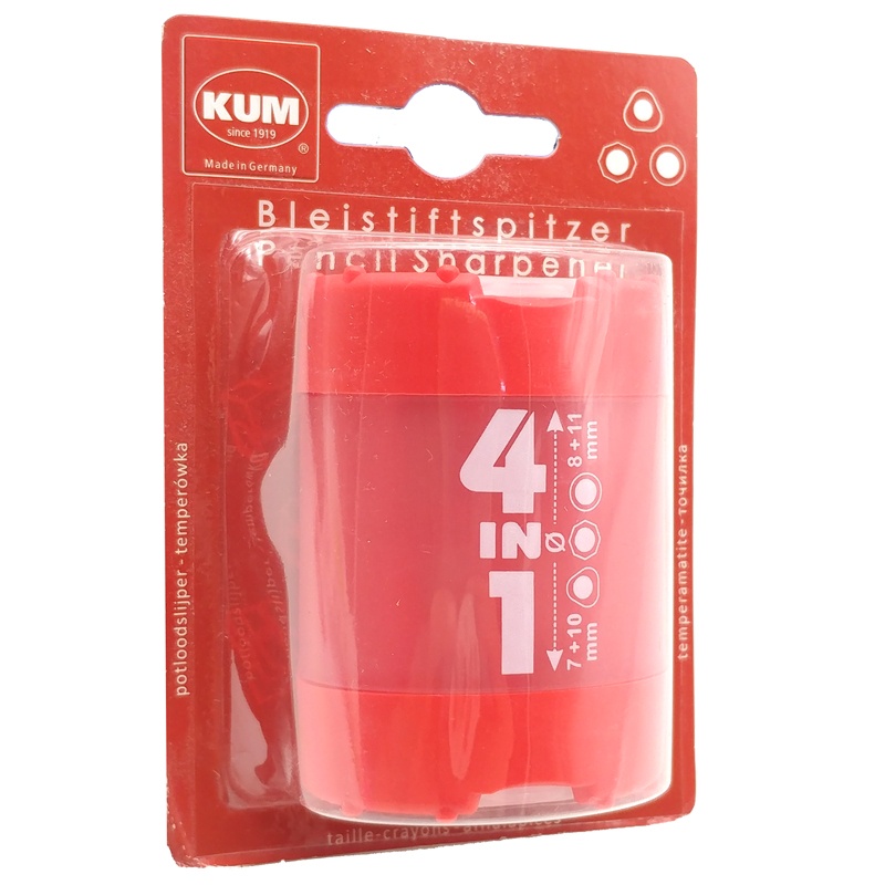 Chuốt Chì 4 Trong 1 K4 Pop A7 - Kum 1028322 - Màu Đỏ