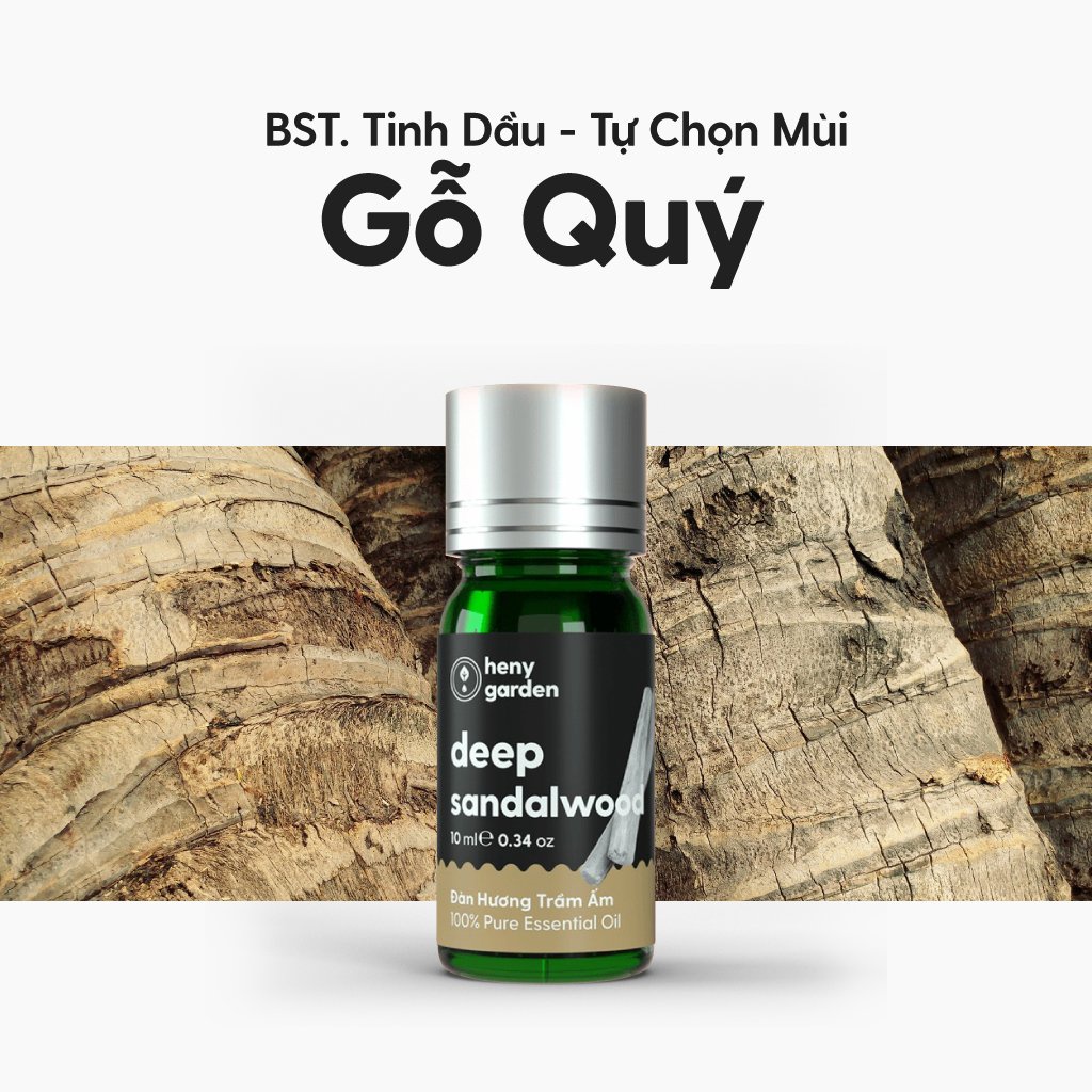 Tinh Dầu Thơm Phòng Bộ Sưu Tập Mùi Gỗ Trầm Ấm HENY GARDEN