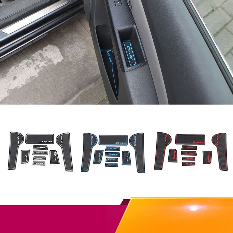 Thảm Silicone Lót Rãnh Cửa Xe Hơi Chống Trượt Cho Chevrolet Chevry Cruze Sedan Hatchback 2009-2015