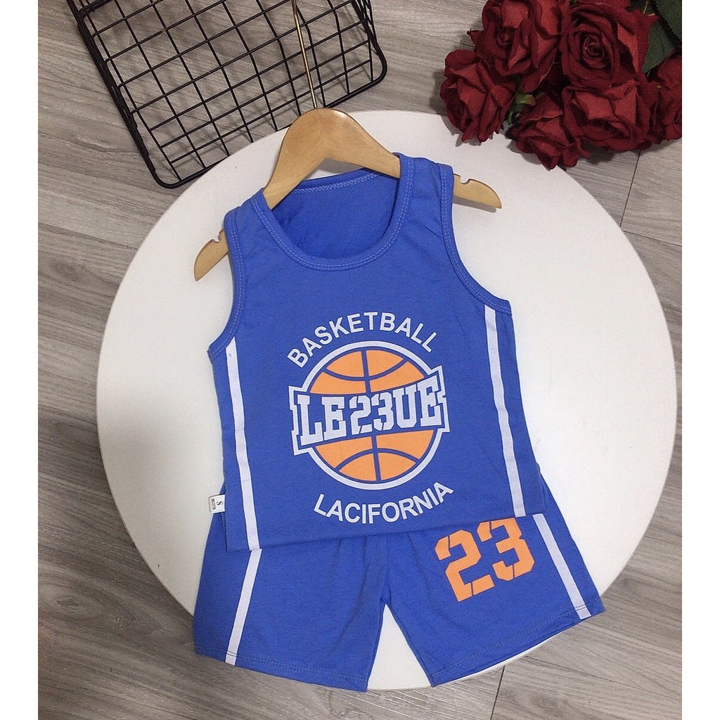 [MẪU MỚI] BỘ BA LỖ BASKETBALL SỐ 23 CHẤT COTTON MỀM MÁT CHO BÉ YÊU SIÊU CƯNG 7-29KG. VIDEO THẬT. XƯỞNG MAY BIBO