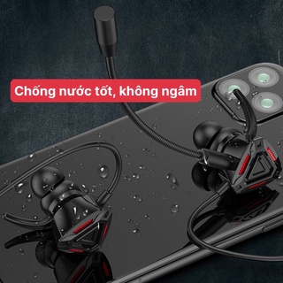 Tai Nghe Nhét Tai Gaming G10 Plus Pro, Chống Ồn Chíp Xử Lý Âm Thanh Cao Cấp, Có Mic Rời