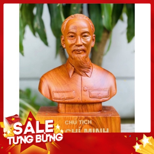[GIA RE] Tượng bác hồ gỗ hương