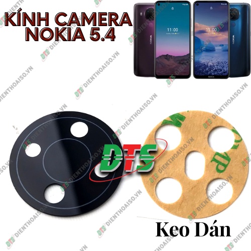 Mặt kính camera nokia 5.4 có sẵn keo dán