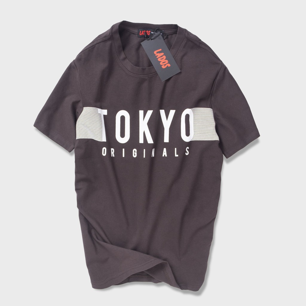 Áo thun in phong cách Nhật Bản LADOS - 9056 chất co giãn form đẹp | BigBuy360 - bigbuy360.vn