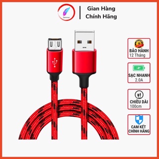 Dây Cáp Sạc IPMicro Type c Dây dù Sạc nhanh 2.0A Bảo Hành 12 Tháng