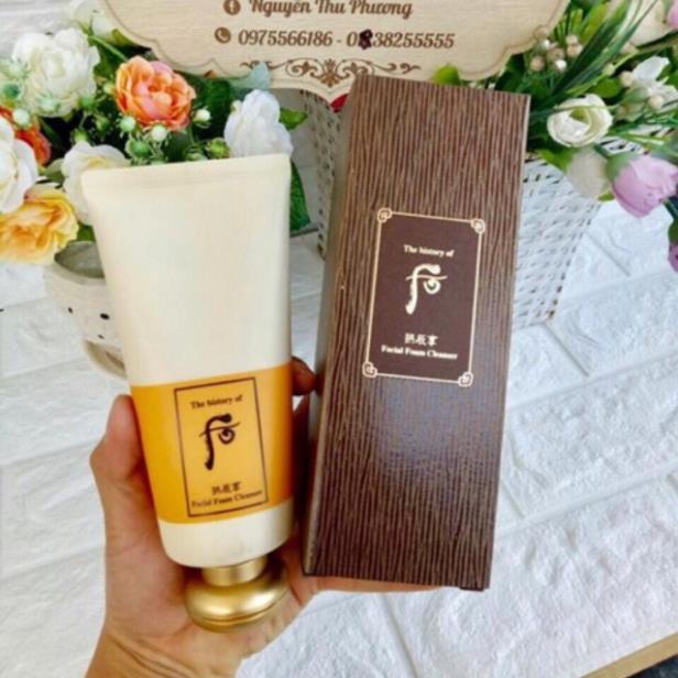 Set Sữa rửa mặt whoo vàng 180ml + tẩy trang 40ml