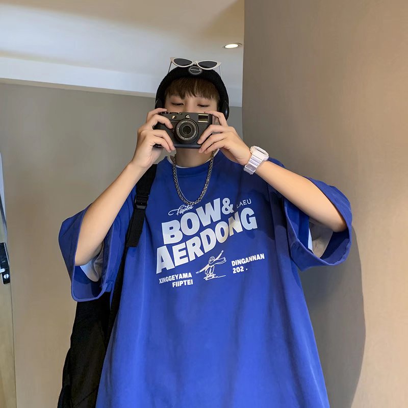 Áo Thun Ngắn Tay Form Rộng Phong Cách Năng Động Trẻ Trung Dành Cho Cả Nam Và Nữ