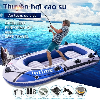 FU65/FU65A Thuyền hơi thuyền phao câu cá INTIME chứa 3-4 người chắc chắn topsmarket898
