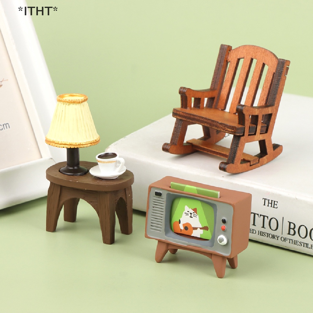 Mô Hình Ghế TV Tỉ Lệ 1: 12 Trang Trí Nhà Búp Bê
