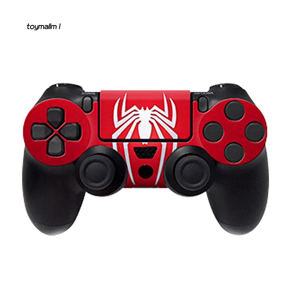Đề can dán trang trí tay cầm và máy chơi game sony ps4 slim in biểu tượng spider-man thời trang