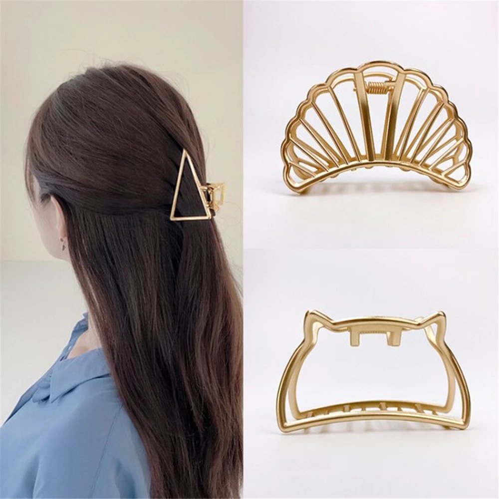 Kẹp TóC Mạ VàNg Đơn GiảN ThờI Trang Cho Nữ