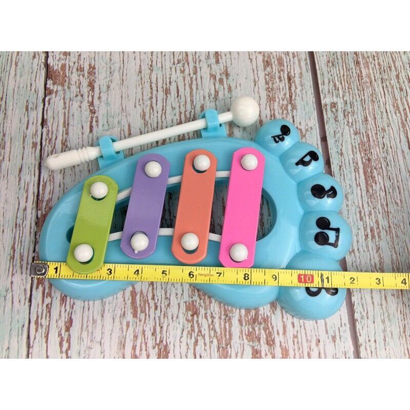 Đồ Chơi Nhạc Cụ - Đàn Gõ 4 Thanh Vui Nhộn Hình Bàn Chân Ngộ Nghĩnh Cho Bé Kích Thích Khả Năng Âm Nhạc Của Bé