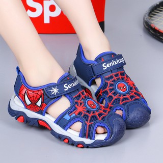 [Mã SKAMLTSM9 giảm 10% đơn 99K] Sandal bé trai bịt mũi siêu nhân nhện Spider Man