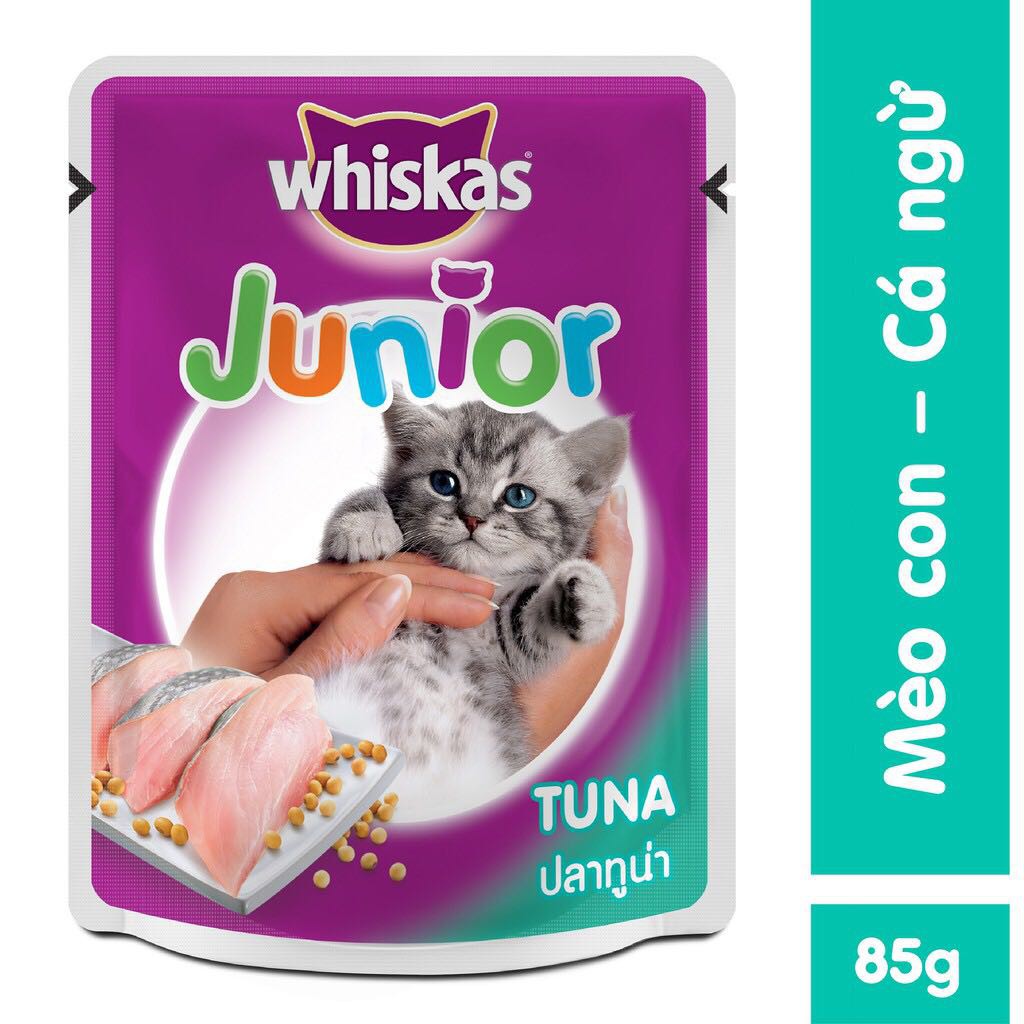 Thức ăn cho mèo con Whiskas [thùng 24 gói]