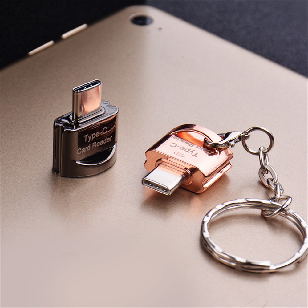 Protable Type-C to TF Card Memory Card Reader Adapter