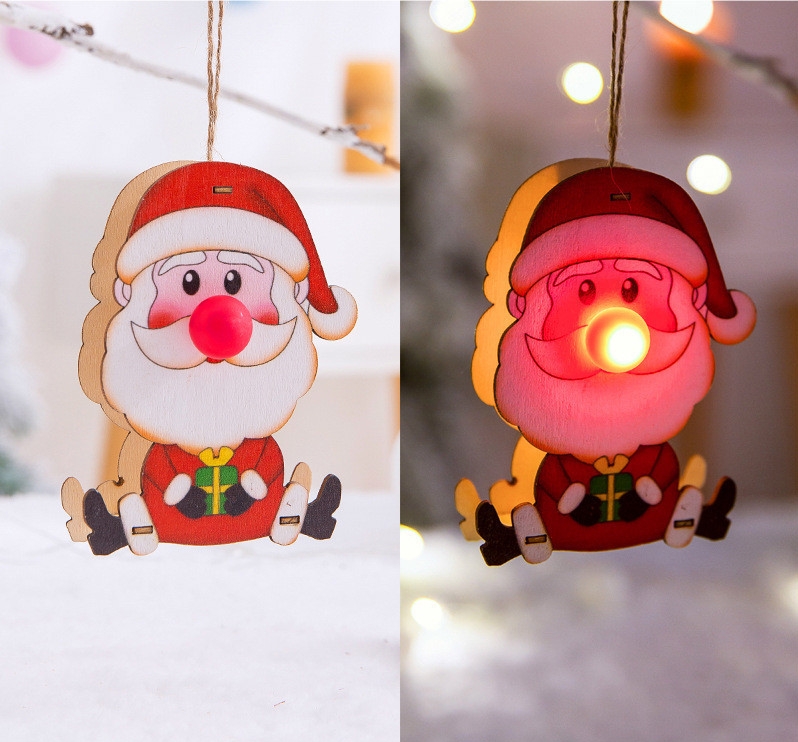 Dây Đèn Led Hình Ông Già Noel Trang Trí Giáng Sinh