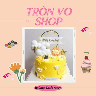 Set 5 que cắm sao trang trí bánh kem