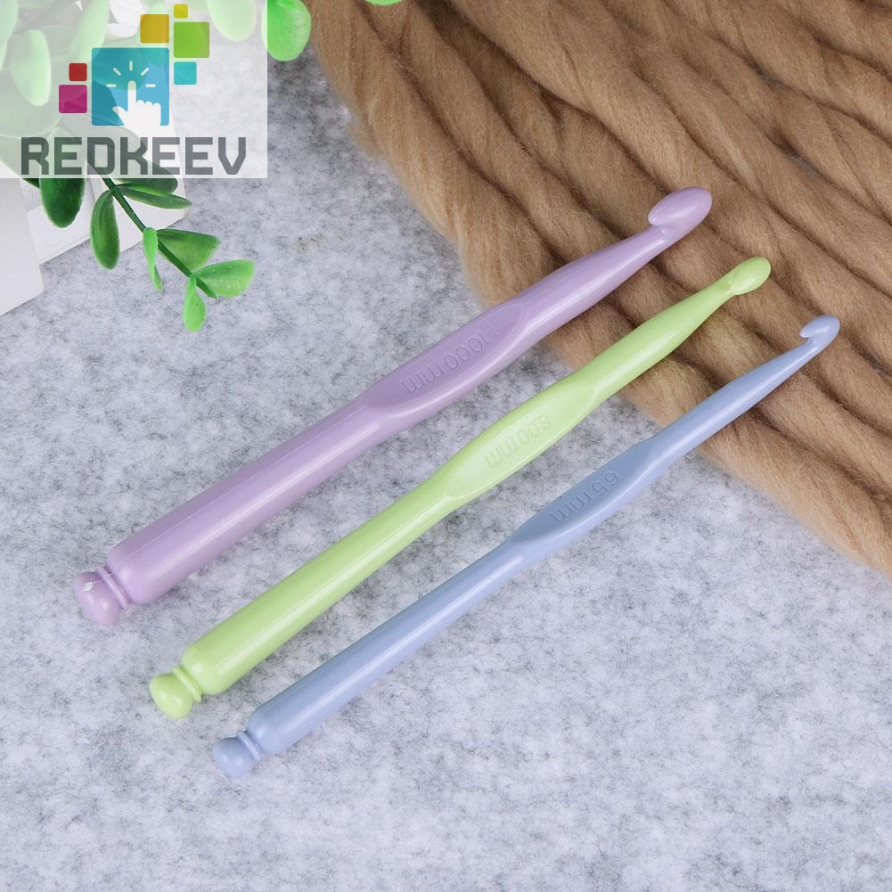 Set 12 kim móc len 2-10mm bằng nhựa chuyên dụng thích hợp làm quà tặng