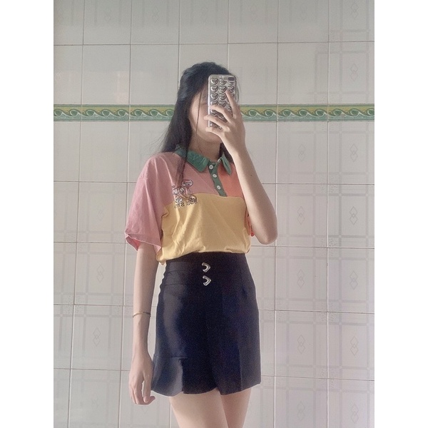 -Áo polo phối màu chất thun thái siêu xịn hottrend