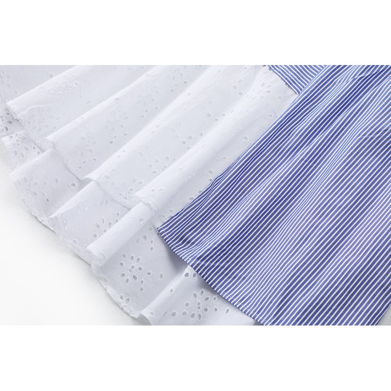 Chân váy kate phối 2 màu hàng TQXK