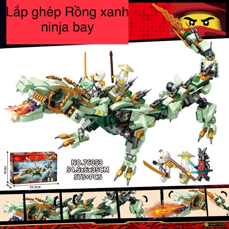 Lego con trai Ninjasn rồng phun lửa 431 miếng ghép